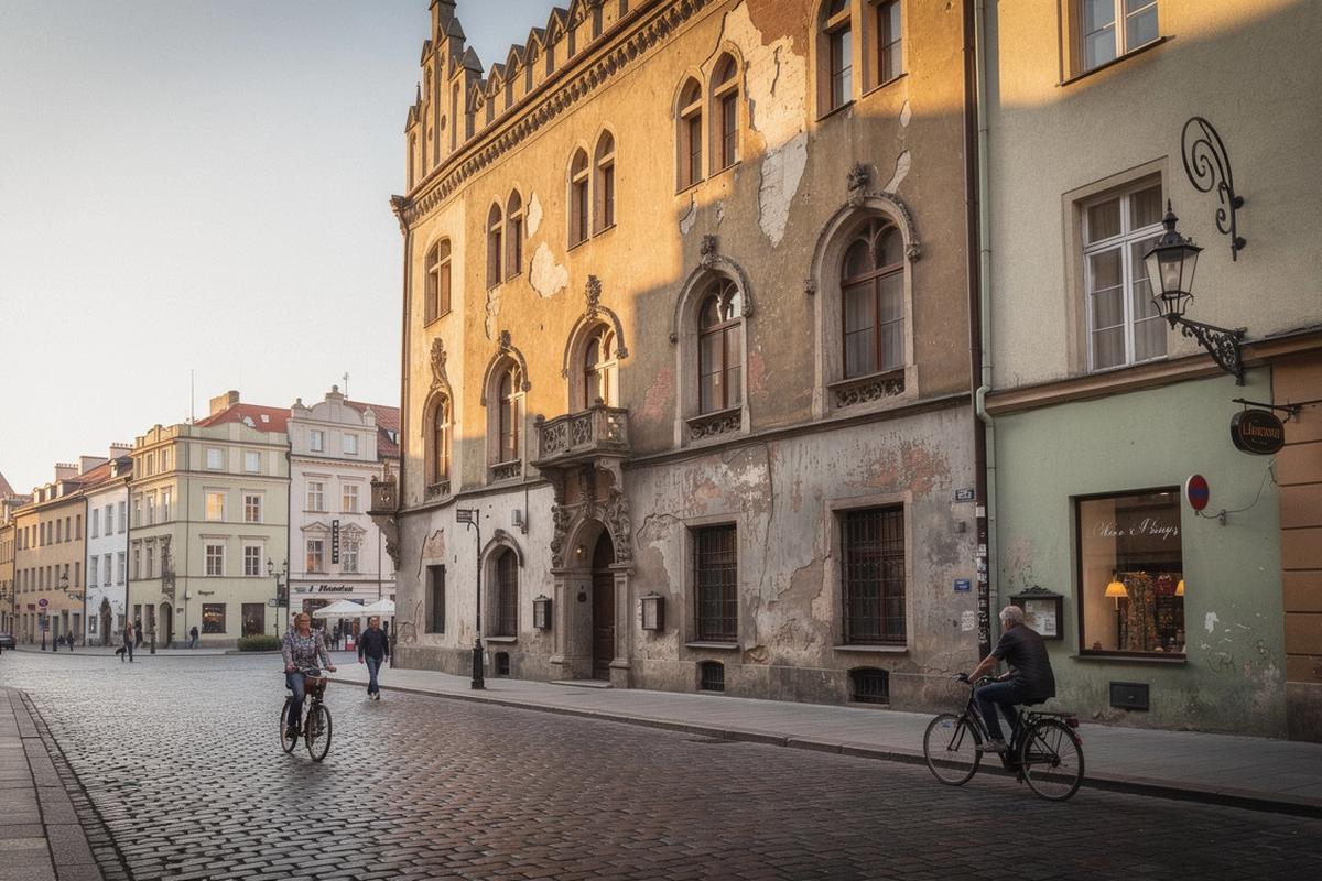 Renaissance facade in Krakow old town